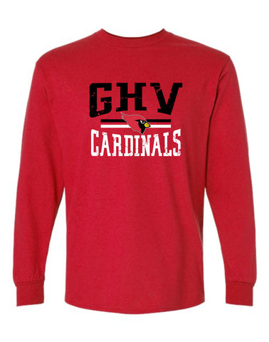 GHV Holiday'25 -RED  Long Sleeve Tee - Youth, Adult, Talls