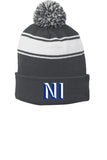 NI FALL SPIRIT 2026 - Sport-Tek® Stripe Pom Pom Beanie