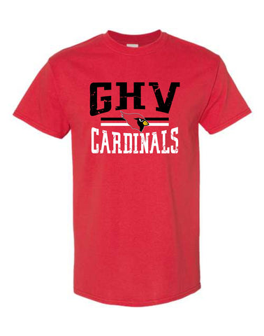 GHV Holiday '25 -RED Short Sleeve Tee Youth, Adult, Talls