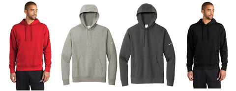 Algona Coach- Nike Club Fleece Sleeve Swoosh Pullover Hoodie