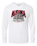 Algona Girls Wrestling '26-Paragon  Unisex Bahama Performance Hooded Long Sleeve T-Shirt | DESIGN 2