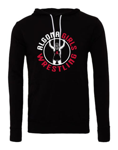 AHS  Girls Wrestling '25 -  BELLA + CANVAS Unisex Sponge Fleece Hoodie Sweatshirt