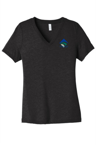 FTSB-BELLA + CANVAS - Women's Relaxed Heather CVC V-Neck Tee