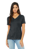 FTSB-BELLA + CANVAS - Women's Relaxed Heather CVC V-Neck Tee