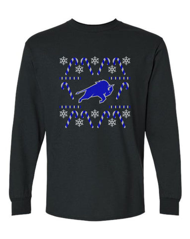 NI Holiday 2025- Christmas Sweater Design | Long Sleeve Tee (Youth/Adult)