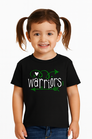 NU Holiday Benefit '25 - Black Toddler & Youth  Fine Jersey Tee | Glitter Print