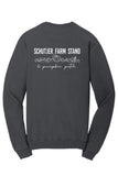 Schutjer Farm Stand - Port & Co™ Beach Wash® Garment-Dyed Crewneck Sweatshirt