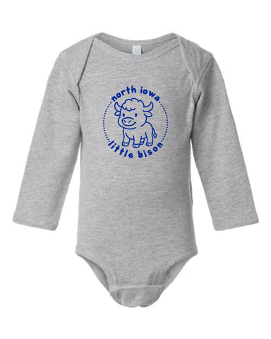 LBD (NI) '25 -  Infant Fine Jersey Long Sleeve Bodysuit | Little Bison Circle