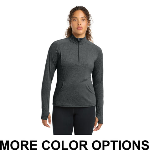 WIB-Sport-Tek® Women's Sport-Wick® Stretch 1/4-Zip Pullover
