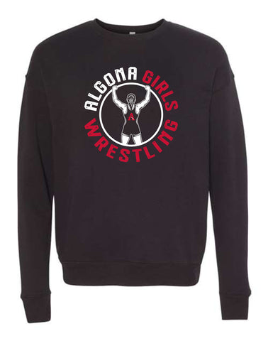AHS  Girls Wrestling '25 -  BELLA + CANVAS Unisex Sponge Fleece Drop Shoulder Crewneck Sweatshirt