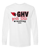 GHV Girls State Wrestling  2026 -White  Long Sleeve Tee - Youth & Adult