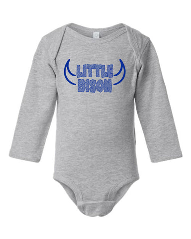 LBD (NI) '25 -  Infant Fine Jersey Long Sleeve Bodysuit | Little Bison Horns