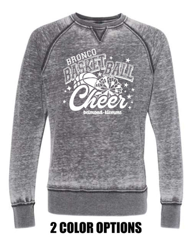 BK Basketball Cheer '25 - J. America Men's Vintage Zen Fleece Crewneck Sweatshirt