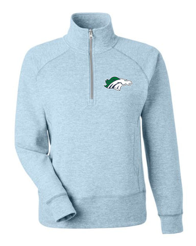 BK Basketball Cheer '25 - J. America Women's Electric Fleece Quarter-Zip Sweatshirt