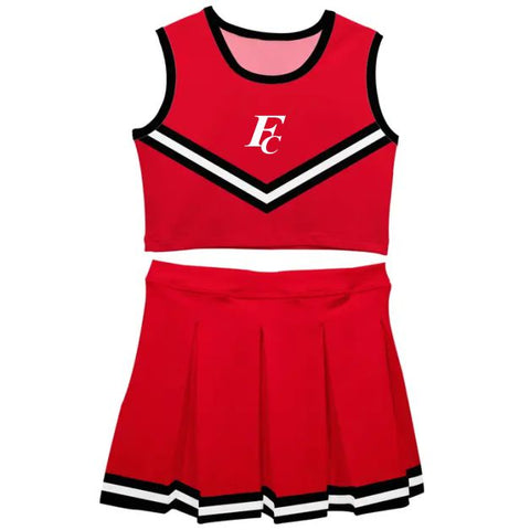 FC Fall '25 - Red & Black Sleeveless Cheerleader Set - Toddler/Youth