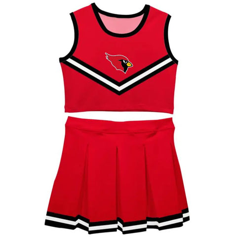 GHV Holiday '25 - Red & Black Sleeveless Cheerleader Set - Toddler/Youth