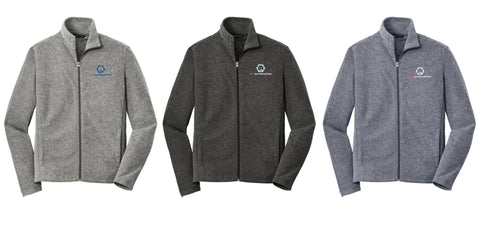 SPI-Port Authority® Heather Microfleece Full-Zip Jacket