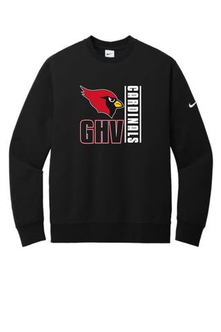GHV Holiday '25 - BLACK Nike Club Fleece Sleeve Swoosh Crew