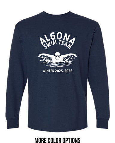 Algona Swim Team | Winter 2025 -  Gildan Long Sleeve Tee (Youth/Adult)