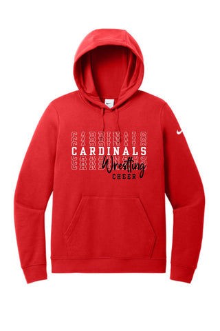 GHV Wrestling Cheer '25 - Nike Women's Club Fleece Sleeve Swoosh Pullover Hoodie