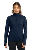 WIB-Sport-Tek® Women's Sport-Wick® Stretch 1/4-Zip Pullover