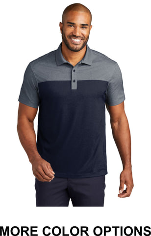 WIB Port Authority® Fine Pique Blend Blocked Polo