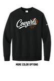 A.Crooks - Nike Club Fleece Sleeve Swoosh Crew | Cowgirls