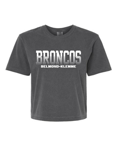 BK BTS '25 -  Comfort Colors Women's Garment-Dyed Heavyweight Boxy T-Shirt | BRONCOS