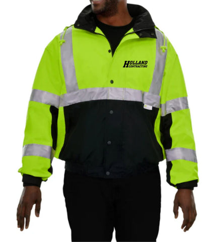 Holland Contracting - Safety Jacket: Hi-Vis Bomber