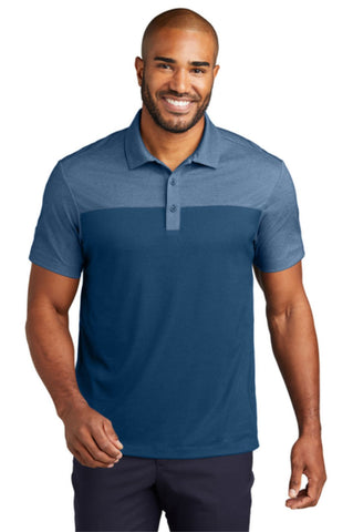 WIB Port Authority® Fine Pique Blend Blocked Polo