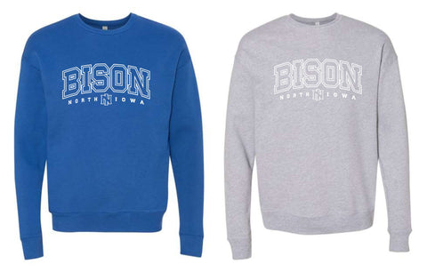 NI Holiday 2025 - BELLA + CANVAS - Sponge Fleece Drop Shoulder Crewneck Sweatshirt | Design 2