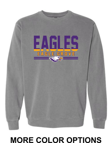 EG Spirit Store '25 - Comfort Colors Unisex Garment-Dyed Crewneck Sweatshirt | Lines