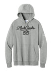 A.Crooks - Nike Club Fleece Sleeve Swoosh Pullover Hoodie | BW AC Rope