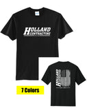 Holland Contracting - Short Sleeve Tee | Flag Design