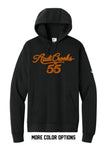 A.Crooks - Nike Club Fleece Sleeve Swoosh Pullover Hoodie | Orange AC Rope