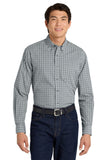 WIB Port Authority® Long Sleeve Gingham Easy Care Shirt