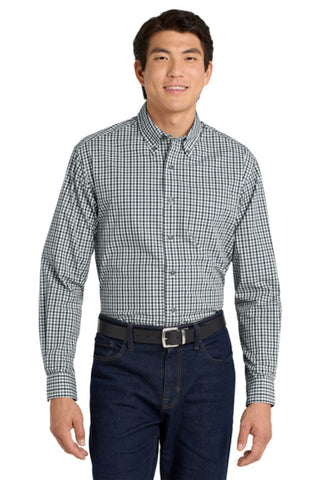 WIB Port Authority® Long Sleeve Gingham Easy Care Shirt