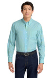 WIB Port Authority® Long Sleeve Gingham Easy Care Shirt