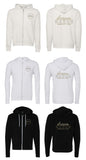 Dream Barre - BELLA + CANVAS - Unisex Sponge Fleece Full-Zip Hoodie (Glitter Print)