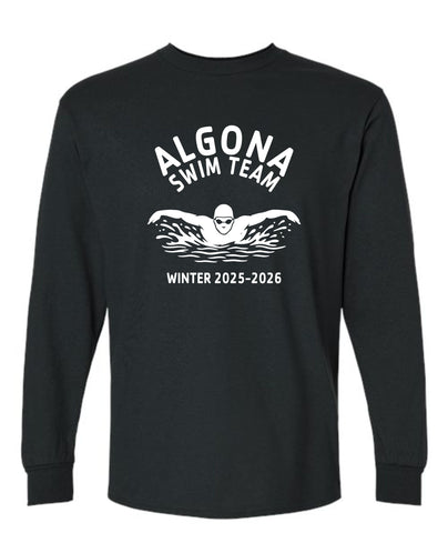 Algona Swim Team | Winter 2025 -  Gildan Long Sleeve Tee (Youth/Adult)