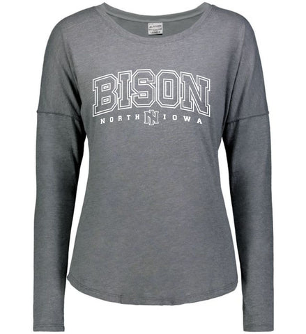NI Holiday 2025 - Ladies Lux Tri-Blend Long Sleeve Tee | Design 2