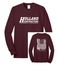 Holland Contracting - Long Sleeve Tee | Flag Design