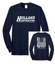 Holland Contracting - Tall Long Sleeve Tee | Flag Design