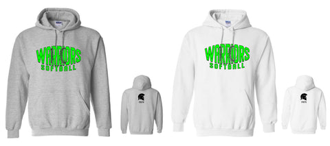 Warriors Softball '25 - Gildan Hooded Sweatshirt