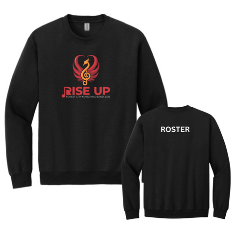 FC Marching Band ‘25 - Rise Up/Roster Crewneck Sweatshirt