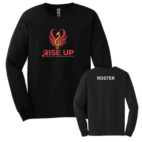 FC Marching Band ‘25 - Rise Up/Roster Long Sleeve Tee
