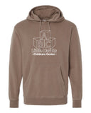 Little Hawks Childcare Center - Unisex Midweight Pigment-Dyed Hooded Sweatshirt