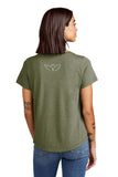 CFF- Olive You Green - Women’s Relaxed Tri-Blend Scoop Neck Tee {Angel Mom Strong}