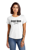 CFF - Fairly White- Women’s Relaxed Tri-Blend Scoop Neck Tee {Angel Mom Strong}