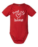 FC Spirit Shop - |FC Indians Heart| Infant Fine Jersey Bodysuit